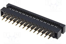 DS1018-02-28B2, Переходной разъем PIN 28 THT шлейф 1мм Ш.контактов 2мм