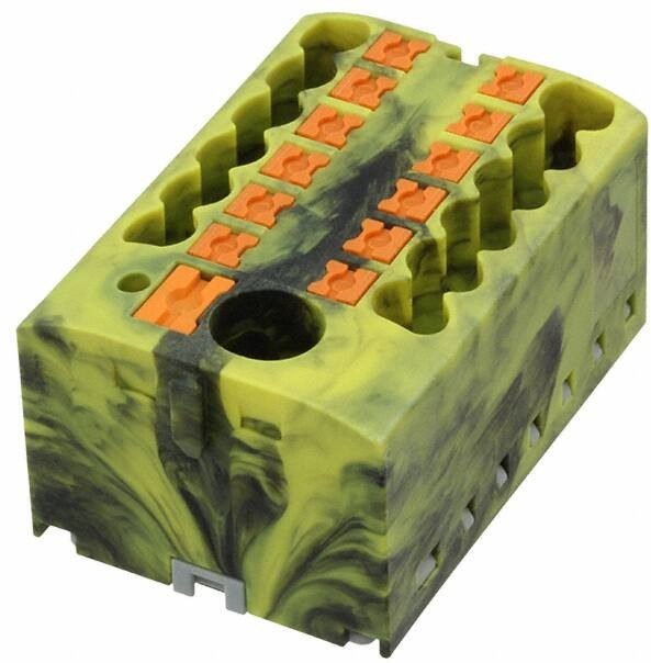3273502, DIN Rail Terminal Blocks PTFIX 6/12X2,5-FE-G 2.5mm2 w/6mm2 feedin