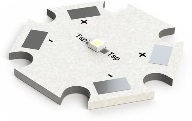 XQEAWT-H0-0000- 00000BFE1-SB01, High Power LEDs - White White 6500 K, 70 CRI Starboard XQE