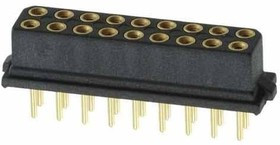 ESW-124-33-S-D, PC / 104 Connectors .100" Elevated Socket Strip