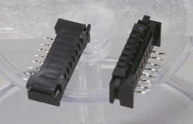05FDZ-ST(S)(LF)(SN), 2.54mm Pitch 5 Way Right Angle Female FPC Connector, ZIF Top and Bottom contact