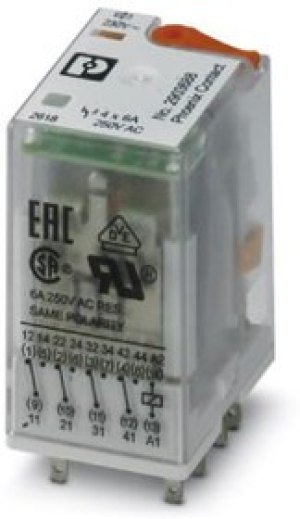 2903688, Industrial Relays Plug-in, 4 PDTs LED 230 V AC