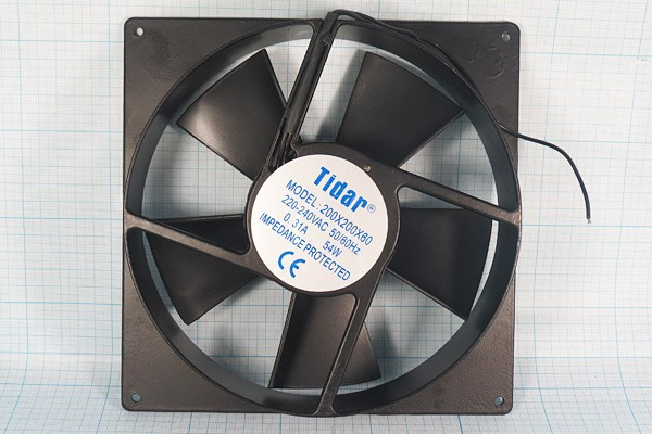 RQA 20060A2HBL Square 220VAC, Осевой вентилятор AC переменного тока , RQA, 20060A2HBL, Square, 220 В