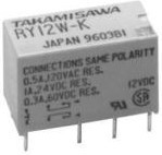RY-24W-K, Signal Relay 24VDC 1A DPDT (20.2mm 9.8mm 12.5mm) THT