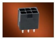 1724470006, Conn Wire to Board HDR 6 POS 4.2mm Solder ST Top Entry Thru-Hole Tray