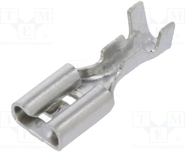 ST-003/2, Наконечник: плоская, 4,8мм, 0,5мм, "мама", 0,5-1мм2, обжим, луженые