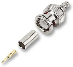 B1121A1-ND3G-1A-50, Разъем РЧ / Коаксиальный, BNC Коаксиальный, Прямой Штекер, Обжимной, 50 Ом B1121A1-ND3G-1A-50, Разъем РЧ / Коаксиальный, BNC Коаксиальный, Прямой Штекер, Обжимной, 50 Ом