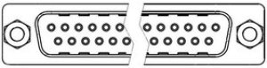 L717SDCH37PVF, D-Sub Standard Connectors Dsub, Stamped Signal 3A, Straight Soldercup, 37 Pin, Flash Gold, Bright Tin Shell+Grounding Dimples L717SDCH37PVF, D-Sub Standard Connectors Dsub, Stamped Signal 3A, Straight Soldercup, 37 Pin, Flash Gold, Bright Tin Shell+Grounding Dimples