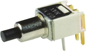 TP11SH9ABE, Switch Push Button OFF Mom SPST Round Plunger 20VAC 20VDC 0.4VA Momentary Contact Thru-Hole PC Pins Bulk