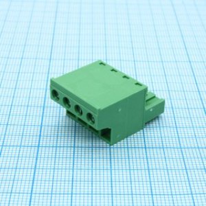 2EDGKC-5.08- 04P-14-00A(H), Винтовой соединительный блок 4 контакта шаг 5.08мм зеленый 2EDGKC-5.08- 04P-14-00A(H), Винтовой соединительный блок 4 контакта шаг 5.08мм зеленый