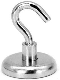 D 48х11.5, N35H, Крючок магнитный до 80 кг (покрытие Ni)