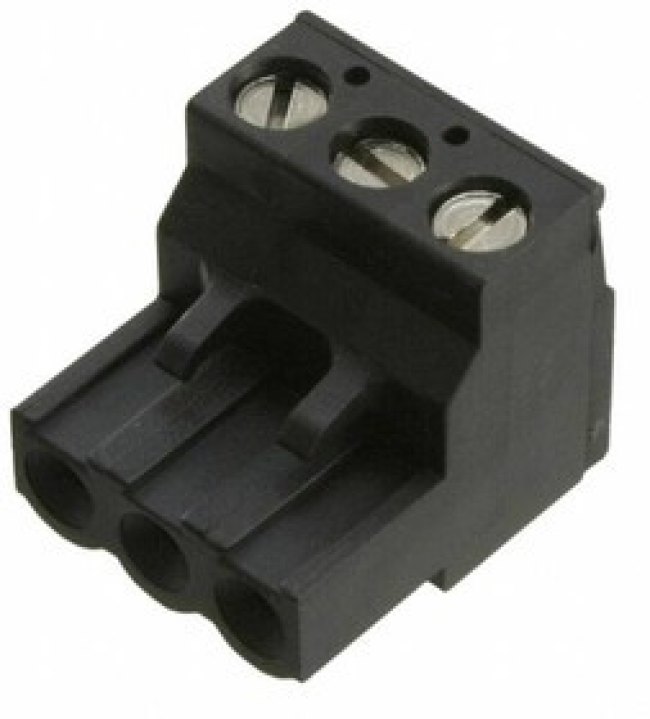 796635-3, 3 POS 5.08MM R/A PLUG,TRM BLK 796635-3, 3 POS 5.08MM R/A PLUG,TRM BLK