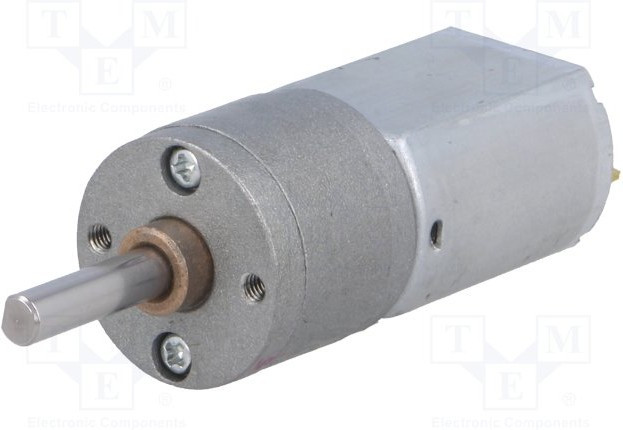 3476, Двигатель: DC, с редуктором, 12ВDC, 1,6А, Ось: D профиль, 63: 1