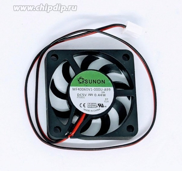 Вентилятор SUNON MF40060V1-000U-A99 DC 5V 0.44W 40x6 2pin
