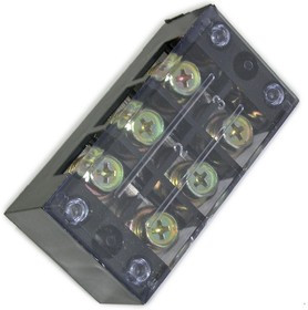 TBC-6003, Клеммная колодка винтовая с крышкой , 6 контактов, 60 А, 600 В, 0,5…10 мм2, корпус пластик модифицированный
