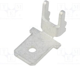 KEYS4914, Наконечник: плоский, 6,4мм, 0,8мм, "папа", THT, латунь, луженые