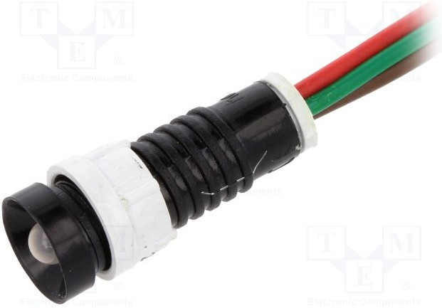 LRG-D5-24AC/DCWK, Индикат.лампа: LED, вогнутый, 24ВDC, 24ВAC, Отв: d11мм, IP40 LRG-D5-24AC/DCWK, Индикат.лампа: LED, вогнутый, 24ВDC, 24ВAC, Отв: d11мм, IP40