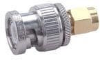 32_BNC-SMA-50-1/1--_UE, RF Adapter, Straight, BNC Plug - SMA Plug, 50Ohm