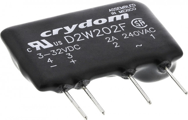 D2W202F, Solid State Relay 3mA 32V DC-IN 2A 280V AC-OUT 4-Pin SIP D2W202F, Solid State Relay 3mA 32V DC-IN 2A 280V AC-OUT 4-Pin SIP