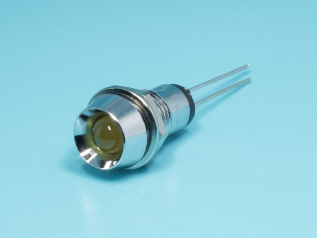 LA07W/Y, Светодиод в корпусе d=10мм желтый, 12,0мКд