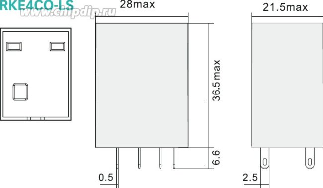 Реле RKE4CO730LS, 4С (5A), 230VAC, LED + пластиковый герметичный корпус IP62 Реле RKE4CO730LS, 4С (5A), 230VAC, LED + пластиковый герметичный корпус IP62