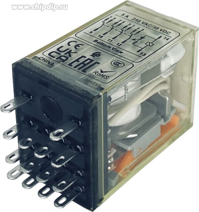 Реле RKE4CO730LS, 4С (5A), 230VAC, LED + пластиковый герметичный корпус IP62 Реле RKE4CO730LS, 4С (5A), 230VAC, LED + пластиковый герметичный корпус IP62