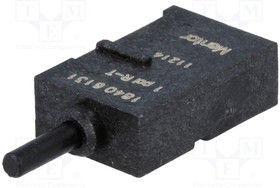 1840.6131, Переключатель: кнопочный, Пол: 2, SPDT, 0,5A/60ВAC, 0,5A/60ВDC