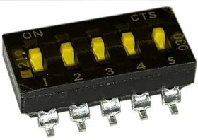 219-5MST, DIP Switches / SIP Switches SPST 5 switch sections