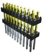 EW-10-13-G-S-800, Board to Board &amp; Mezzanine Connectors Flexible Board Stacking Header with Fixed Tail Length, 0.100" Pitch