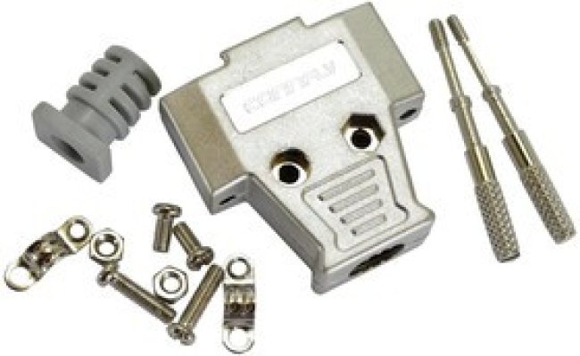DS1047-15, Корпус к разъему 15 pin D-SUB металл (длинный винт) DS1047-15, Корпус к разъему 15 pin D-SUB металл (длинный винт)
