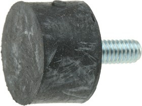 1610VE10-45, Cylindrical M4 Anti Vibration Mount, Male Buffer Foot with 16.4kg Compression Load