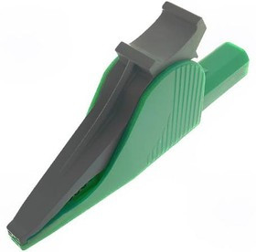 PJ5066-IEC-G, Зажим "крокодил", 36А, 1кВDC, зеленый, Диап.захвата: макс.41мм