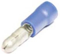 Клемма наконечник на кабель вилка "I", 4мм, обжимная, синий, TBB-1 Клемма наконечник на кабель вилка "I", 4мм, обжимная, синий, TBB-1
