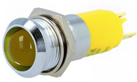 SMBD 14124, Индикат.лампа: LED, вогнутый, 24-28ВDC, Отв: d14,2мм, IP67, металл SMBD 14124, Индикат.лампа: LED, вогнутый, 24-28ВDC, Отв: d14,2мм, IP67, металл