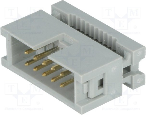 IDM-10A (DS1015-10), Вилка 2.54мм на шлейф IDM-10A (DS1015-10), Вилка 2.54мм на шлейф