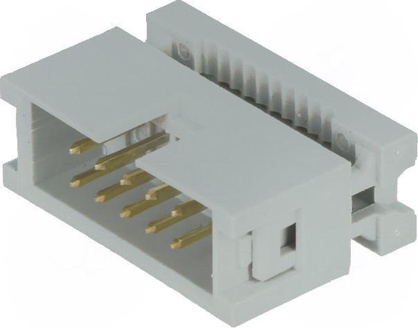 IDM-10A (DS1015-10), Вилка 2.54мм на шлейф IDM-10A (DS1015-10), Вилка 2.54мм на шлейф