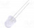 OSG5DA8131A-12V, LED; 8mm; green; 3000?4200mcd; 30°; Front: convex; 12V; Pitch: 2.54mm
