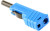 932153102, Blue Male Banana Plug, 4 mm Connector, Screw Termination, 30A, 30 V ac, 60V dc, Nickel