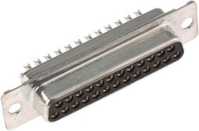 121073-2307 D, ORIGINAL D 25 Way Panel Mount D-sub Connector Socket
