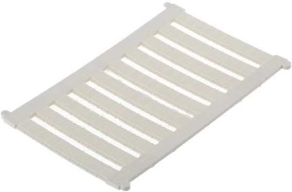 0803579, Zack strip unprinted 100 piece white, 4mm