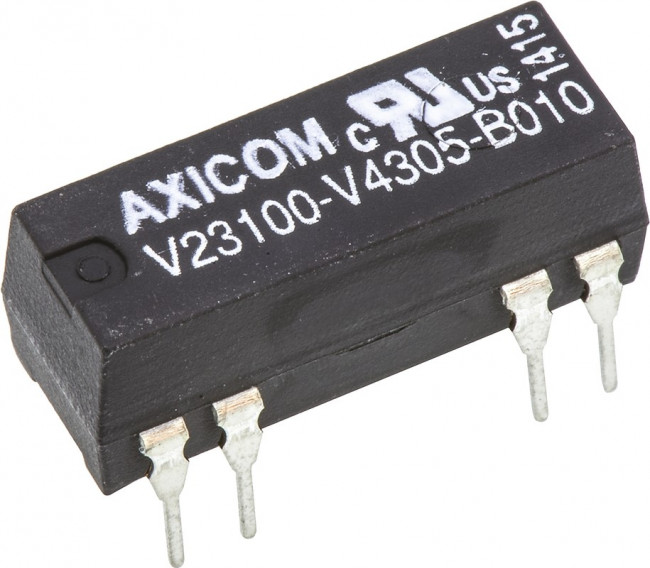 1-1393763-9, Герконовое реле, DPST-NO, 5 В DC, V23100 -V4, Сквозное Отверстие, 200 Ом, 1 А 1-1393763-9, Герконовое реле, DPST-NO, 5 В DC, V23100 -V4, Сквозное Отверстие, 200 Ом, 1 А