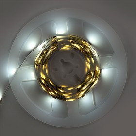 General Лента Светодиодная 3 метра с адаптером 7,2Вт 12В SMD5050 10мм 90 диодов 12 Лм/чип IP20 6500К Холодный белый свет 502021 GLS-5050-30-