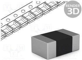 MLZ2012A1R0WT, Дроссель: ферритовый, SMD, 0805, 1мкГн, 900мА, 100мОм, 10МГц, ±20%
