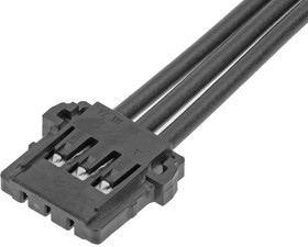 219656-2031, Rectangular Cable Assemblies Pico-Lock F-F OTS Cbl Assy SR 100mm Au 3Ckts Blk 219656-2031, Rectangular Cable Assemblies Pico-Lock F-F OTS Cbl Assy SR 100mm Au 3Ckts Blk
