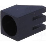 LED-502, Корпус LED, 5мм, полиамид, угловой, черный, UL94V-2, Кол-во диод: 1