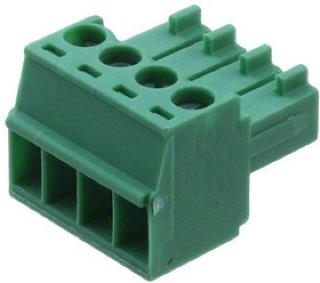 1840382, 160V 8A 4 1 3.5mm Зеленый Разъем P=3.5mm Подключаемая Клеммная Колодка