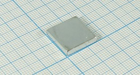 Магнит 15,0x15,0x 3, параллелепипед, Ni, N35