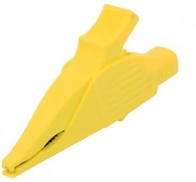 XDK-1033-24, Зажим "крокодил", 32А, 1кВDC, желтый, Диап.захвата: макс.30мм