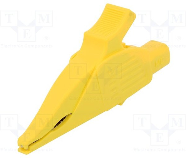 XDK-1033-24, Зажим "крокодил", 32А, 1кВDC, желтый, Диап.захвата: макс.30мм XDK-1033-24, Зажим "крокодил", 32А, 1кВDC, желтый, Диап.захвата: макс.30мм