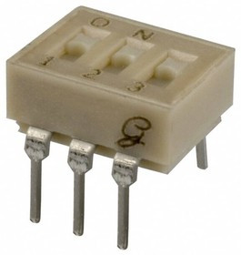 90B03ST, DIP Switches / SIP Switches SPST 3 pos Tape Seal Machine Insertable